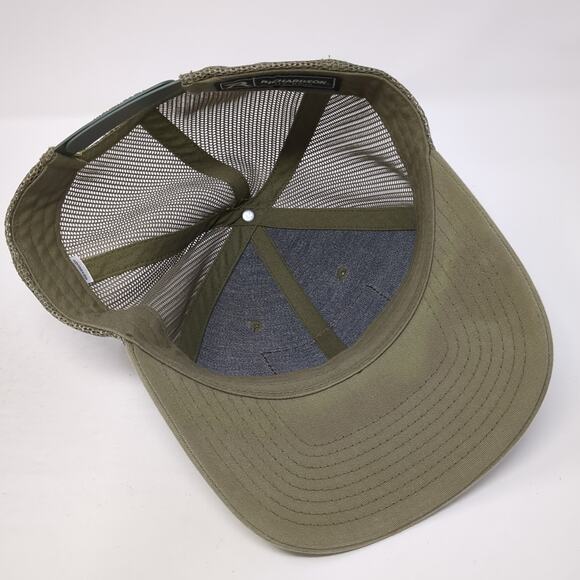 Solo Hunter Snapback Trucker Hat Green L Adjustable Embroidered Richardson - Picture 7 of 10